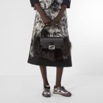 FENDI Baguette® Black leather and fur bag - Image 5